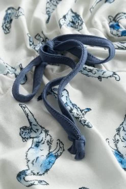 Nachthemd Im Verspielten Katzen-Druck Durchzugband 100% Baumwolle -Pyjamas Für Zuhause 1223564 16085 5