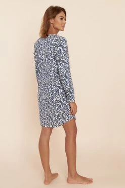 Nachthemd Im Modernen Mustermix Blau-Grün 100% Baumwolle 9 Nachthemd Im Modernen Mustermix Blau-Grün 100% Baumwolle -Pyjamas Für Zuhause 1223569 16599 2