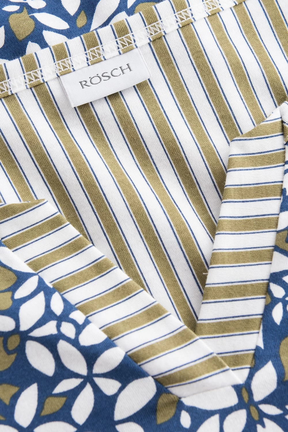 Nachthemd Im Modernen Mustermix Blau-Grün 100% Baumwolle 5 Nachthemd Im Modernen Mustermix Blau-Grün 100% Baumwolle - Image 5