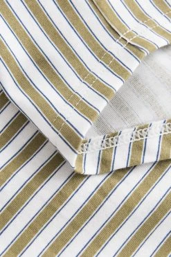 Nachthemd Im Modernen Streifen-Druck Grün 100% Baumwolle 13 Nachthemd Im Modernen Streifen-Druck Grün 100% Baumwolle -Pyjamas Für Zuhause 1223570 16599 6