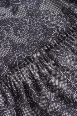 Pyjama Langarm Mit Grauem Spitzendruck 100% Baumwolle 13 Pyjama Langarm Mit Grauem Spitzendruck 100% Baumwolle -Pyjamas Für Zuhause 1223578 16608 6