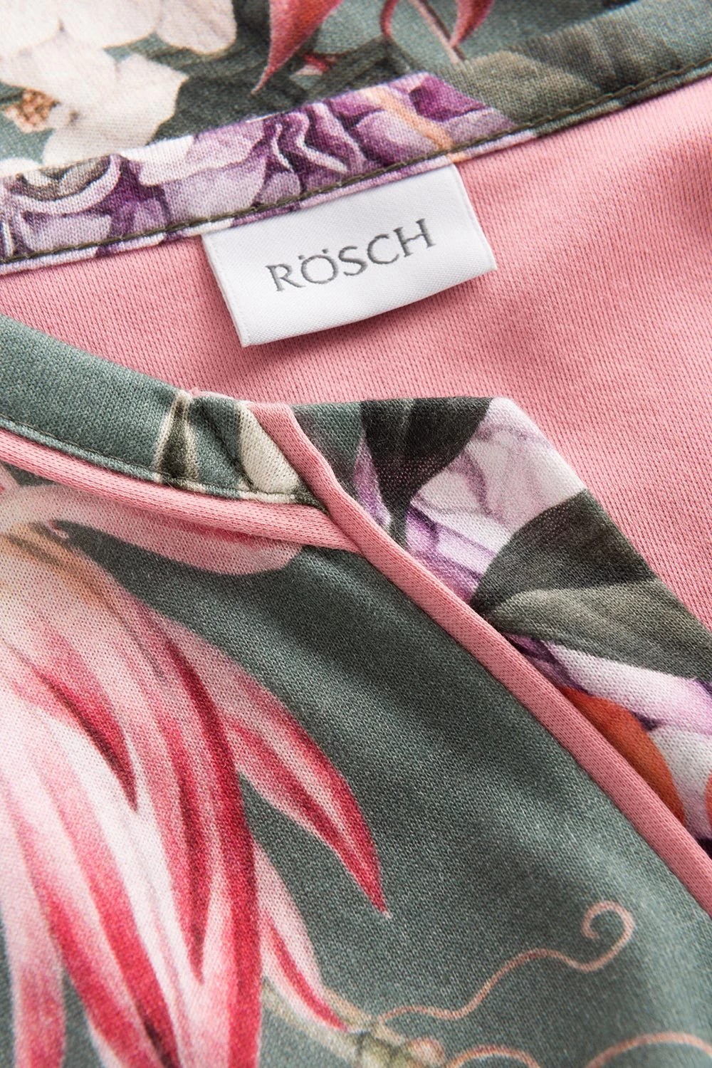 Pyjama Im Romantischen Blumendruck Kimono-Stil Baumwolle/Modal 5 Pyjama Im Romantischen Blumendruck Kimono-Stil Baumwolle/Modal - Image 5