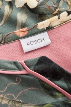 Nachthemd Kurz Im Romantischen Blumendruck Kimono-Stil Baumwolle/Modal -Pyjamas Für Zuhause 1223602 16403 4