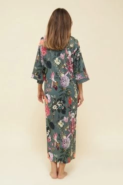 Nachtkleid Maxi-Länge Im Romantischen Blumendruck Kimono-Stil Baumwolle/Modal 13 Nachtkleid Maxi-Länge Im Romantischen Blumendruck Kimono-Stil Baumwolle/Modal -Pyjamas Für Zuhause 1223603 16403 160 5