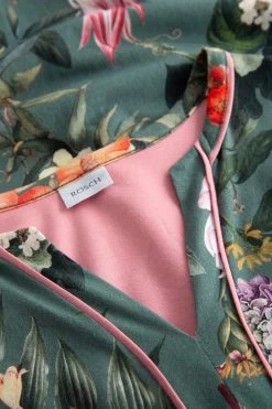 Nachtkleid Maxi-Länge Im Romantischen Blumendruck Kimono-Stil Baumwolle/Modal 9 Nachtkleid Maxi-Länge Im Romantischen Blumendruck Kimono-Stil Baumwolle/Modal -Pyjamas Für Zuhause 1223603 16403 4