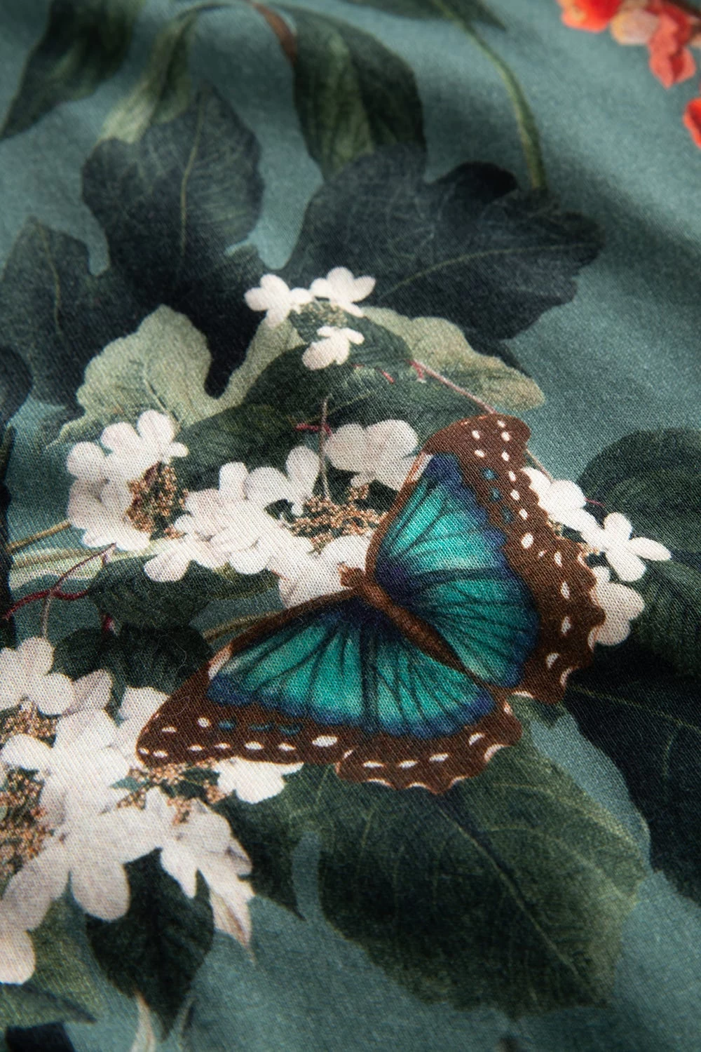 Nachtkleid Maxi-Länge Im Romantischen Blumendruck Kimono-Stil Baumwolle/Modal 5 Nachtkleid Maxi-Länge Im Romantischen Blumendruck Kimono-Stil Baumwolle/Modal - Image 5