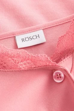 Nachthemd Mit Spitzendetails Rosa Knopfleiste 100% Baumwolle -Pyjamas Für Zuhause 1223609 16372 5