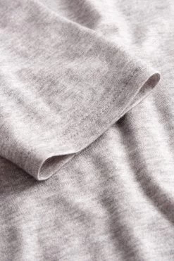 Nachthemd Mit Leo-Blumendruck Grau 100% Baumwolle -Pyjamas Für Zuhause 1223621 16425 6