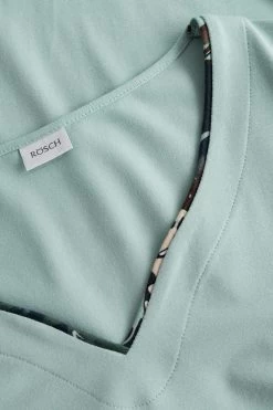 Pyjama Mit Ansprechendem Blumen-Druck Paspel Baumwolle/Modal 11 Pyjama Mit Ansprechendem Blumen-Druck Paspel Baumwolle/Modal -Pyjamas Für Zuhause 1223666 15647 4