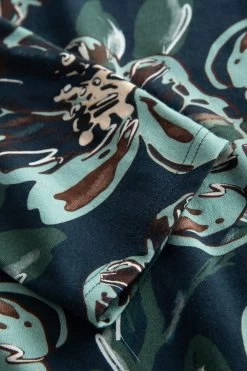 Nachthemd Im Ansprechenden Blumen-Druck Paspel Baumwolle/Modal -Pyjamas Für Zuhause 1223667 15647 6