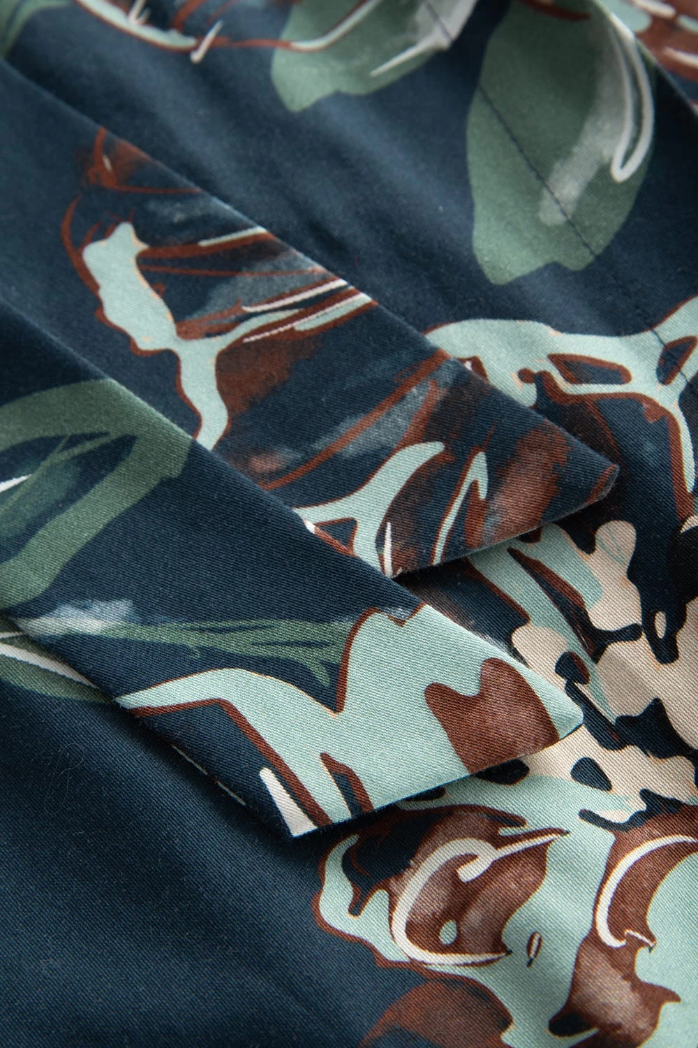 Morgenmantel Im Ansprechenden Blumen-Druck Wickelmantel Baumwolle/Polyester 7 Morgenmantel Im Ansprechenden Blumen-Druck Wickelmantel Baumwolle/Polyester - Image 7