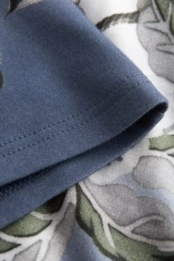 Pyjama Mit Floralem Druck Paspel 100% Baumwolle -Pyjamas Für Zuhause 1223680 16429 5