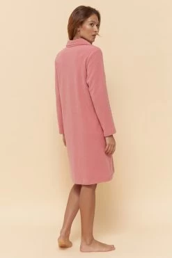 Hausmantel Aus Flausch Mit Reißverschluss Kuschelig Weich Baumwolle/Polyester -Pyjamas Für Zuhause 1223774 16372 2