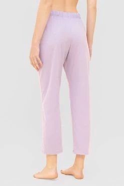 7/8-Hose Mit Stickerei Flieder Taschen Mix & Match Viskose/Elasthan -Pyjamas Für Zuhause 1232002 15608 2