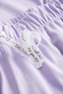 7/8-Hose Mit Stickerei Flieder Taschen Mix & Match Viskose/Elasthan -Pyjamas Für Zuhause 1232002 15608 4