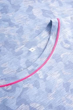 T-Shirt Im Blauen Camouflage-Druck Halbarm Mix & Match Baumwolle/Elasthan 11 T-Shirt Im Blauen Camouflage-Druck Halbarm Mix & Match Baumwolle/Elasthan -Pyjamas Für Zuhause 1232005 11574 4