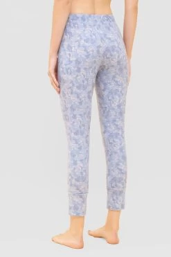 7/8-Hose Im Blauen Camouflage-Druck Schmal Mix & Match Baumwolle/Elasthan -Pyjamas Für Zuhause 1232006 11574 2