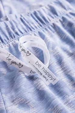 7/8-Hose Im Blauen Camouflage-Druck Schmal Mix & Match Baumwolle/Elasthan -Pyjamas Für Zuhause 1232006 11574 4