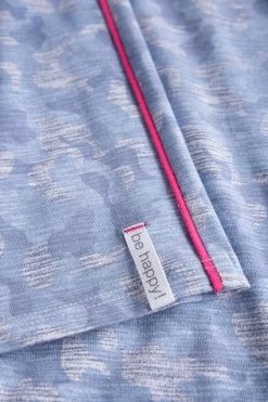 Hose Im Blauen Camouflage-Druck Kontrast-Streifen Mix & Match Baumwolle/Elasthan -Pyjamas Für Zuhause 1232009 11574 6