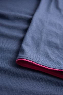 3/4-Shirt Mit Kontrast-Paspeln Lässig Basic Mix & Match Baumwolle/Elasthan -Pyjamas Für Zuhause 1232010 11694 6