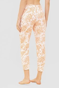 7/8-Hose Im Blümchen-Design Orange Schmal Mix & Match Baumwolle/Elasthan 9 7/8-Hose Im Blümchen-Design Orange Schmal Mix & Match Baumwolle/Elasthan -Pyjamas Für Zuhause 1232017 16452 2