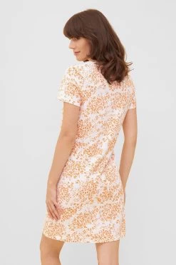 Nachthemd Im Blümchen-Design Orange Baumwolle/Elasthan 9 Nachthemd Im Blümchen-Design Orange Baumwolle/Elasthan -Pyjamas Für Zuhause 1232019 16452 2