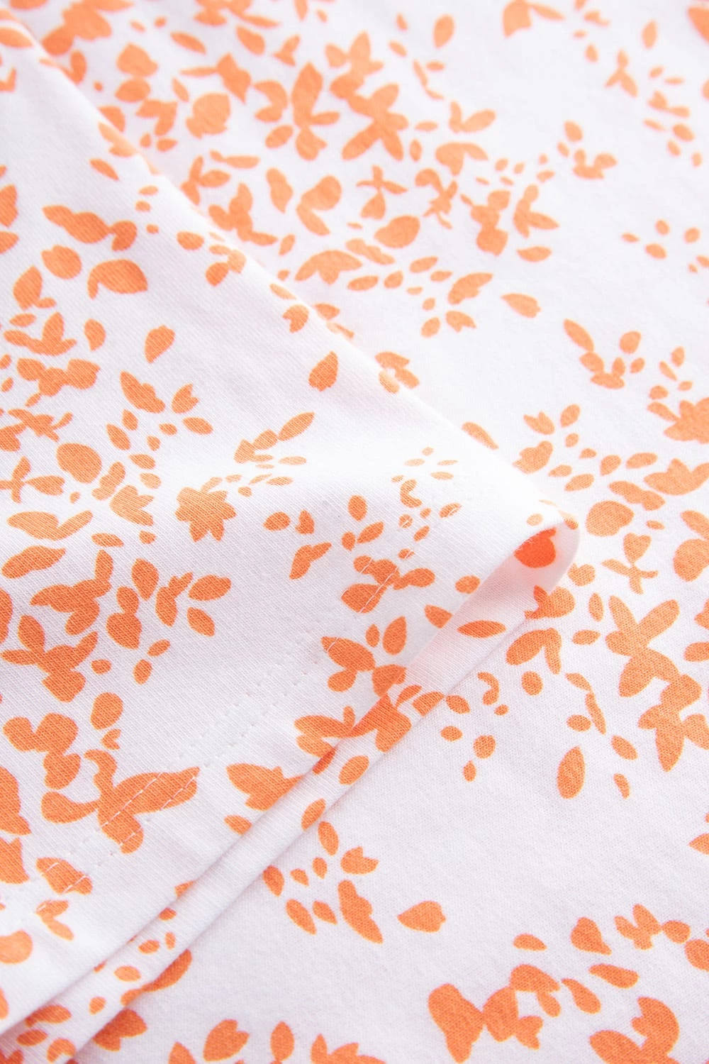 Nachthemd Im Blümchen-Design Orange Baumwolle/Elasthan 6 Nachthemd Im Blümchen-Design Orange Baumwolle/Elasthan - Image 6