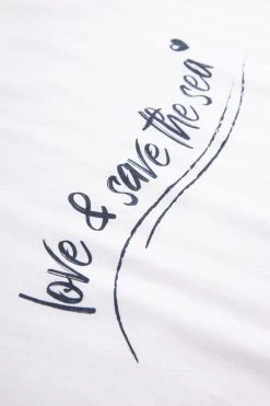 T-Shirt Mit Schriftzug "love & Save The Sea" Mix & Match 100% Bio-Baumwolle 12 T-Shirt Mit Schriftzug "love & Save The Sea" Mix & Match 100% Bio-Baumwolle -Pyjamas Für Zuhause 1232024 11710 5