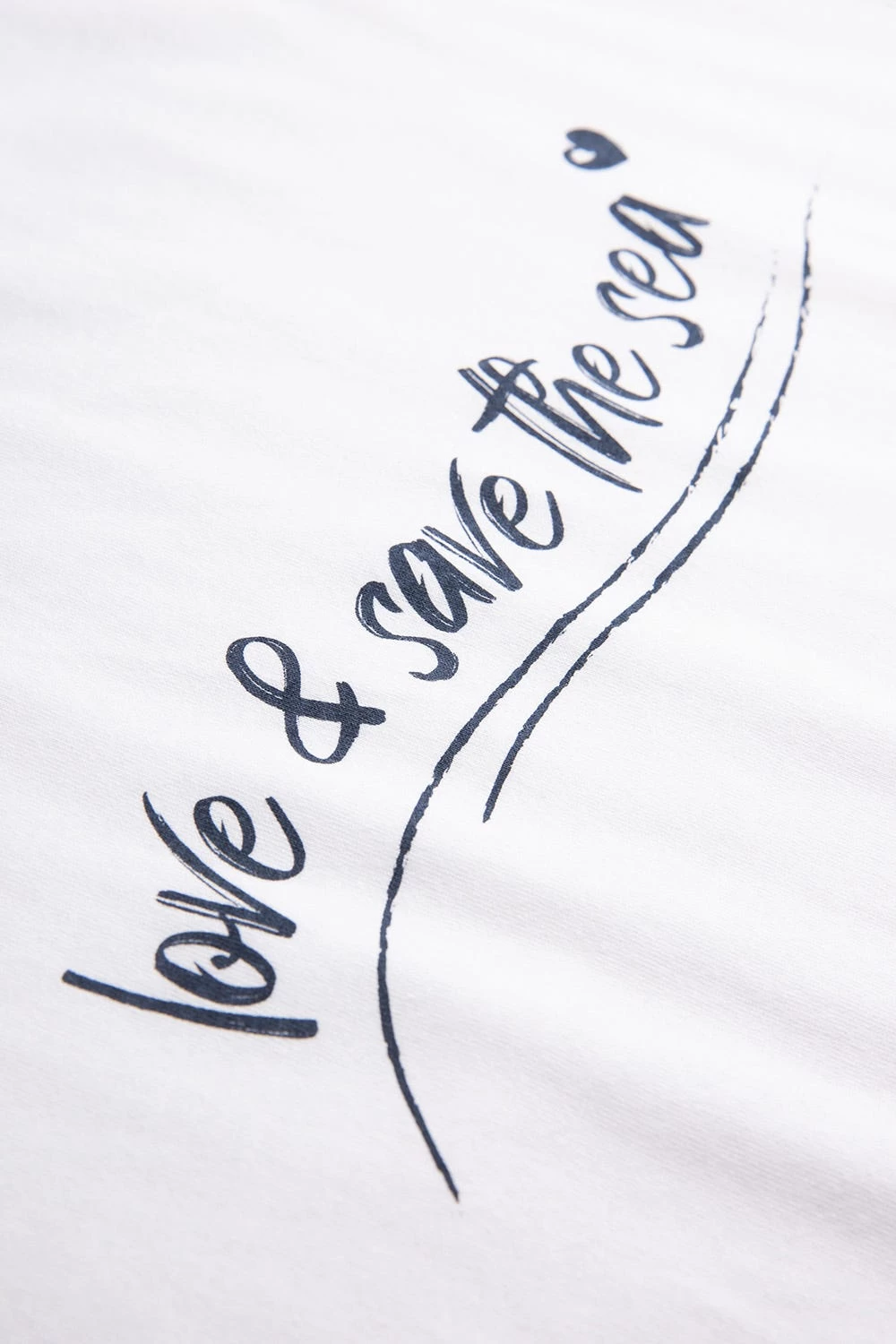 T-Shirt Mit Schriftzug "love & Save The Sea" Mix & Match 100% Bio-Baumwolle 6 T-Shirt Mit Schriftzug "love & Save The Sea" Mix & Match 100% Bio-Baumwolle - Image 6