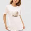 T-Shirt Mit Motivdruck Robbe Raglan-Ärmel Mix & Match 100% Bio-Baumwolle
