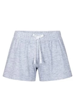 Shorts In Blauer Melange-Optik Kurze Hose Mix & Match Bio-Baumwolle/Elasthan -Pyjamas Für Zuhause 1232026 16553 1