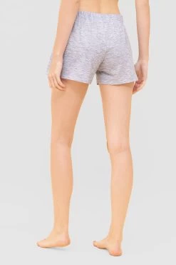 Shorts In Blauer Melange-Optik Kurze Hose Mix & Match Bio-Baumwolle/Elasthan -Pyjamas Für Zuhause 1232026 16553 2