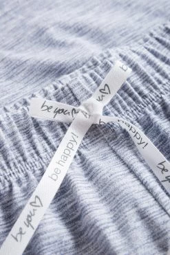 Shorts In Blauer Melange-Optik Kurze Hose Mix & Match Bio-Baumwolle/Elasthan -Pyjamas Für Zuhause 1232026 16553 4