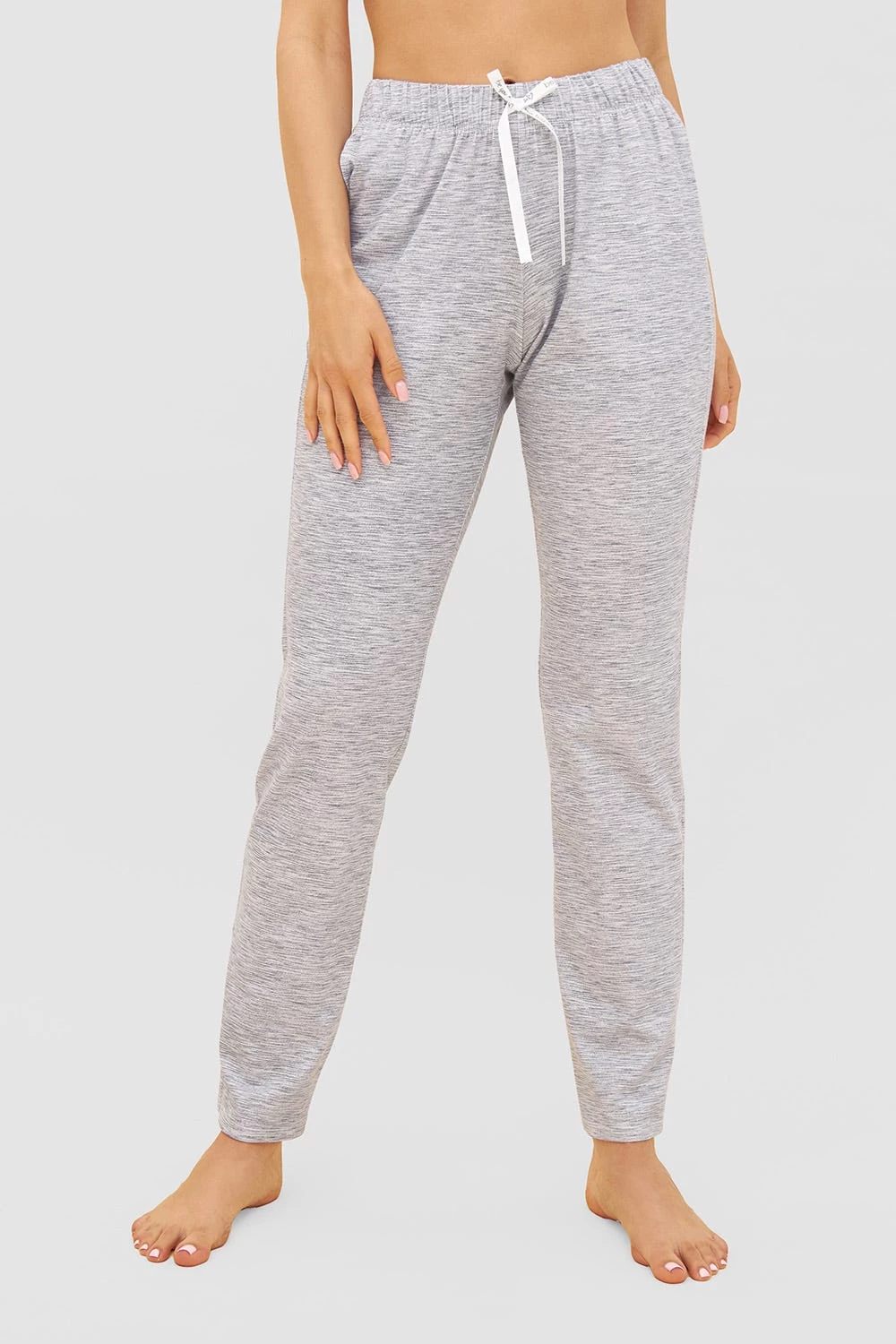 Hose In Blauer Melange-Optik Taschen Mix & Match Bio-Baumwolle/Elasthan 1 Hose In Blauer Melange-Optik Taschen Mix & Match Bio-Baumwolle/Elasthan