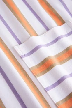 T-Shirt Im Streifen-Design Brusttasche Sommer Baumwolle/Elasthan 12 T-Shirt Im Streifen-Design Brusttasche Sommer Baumwolle/Elasthan -Pyjamas Für Zuhause 1232031 16397 5