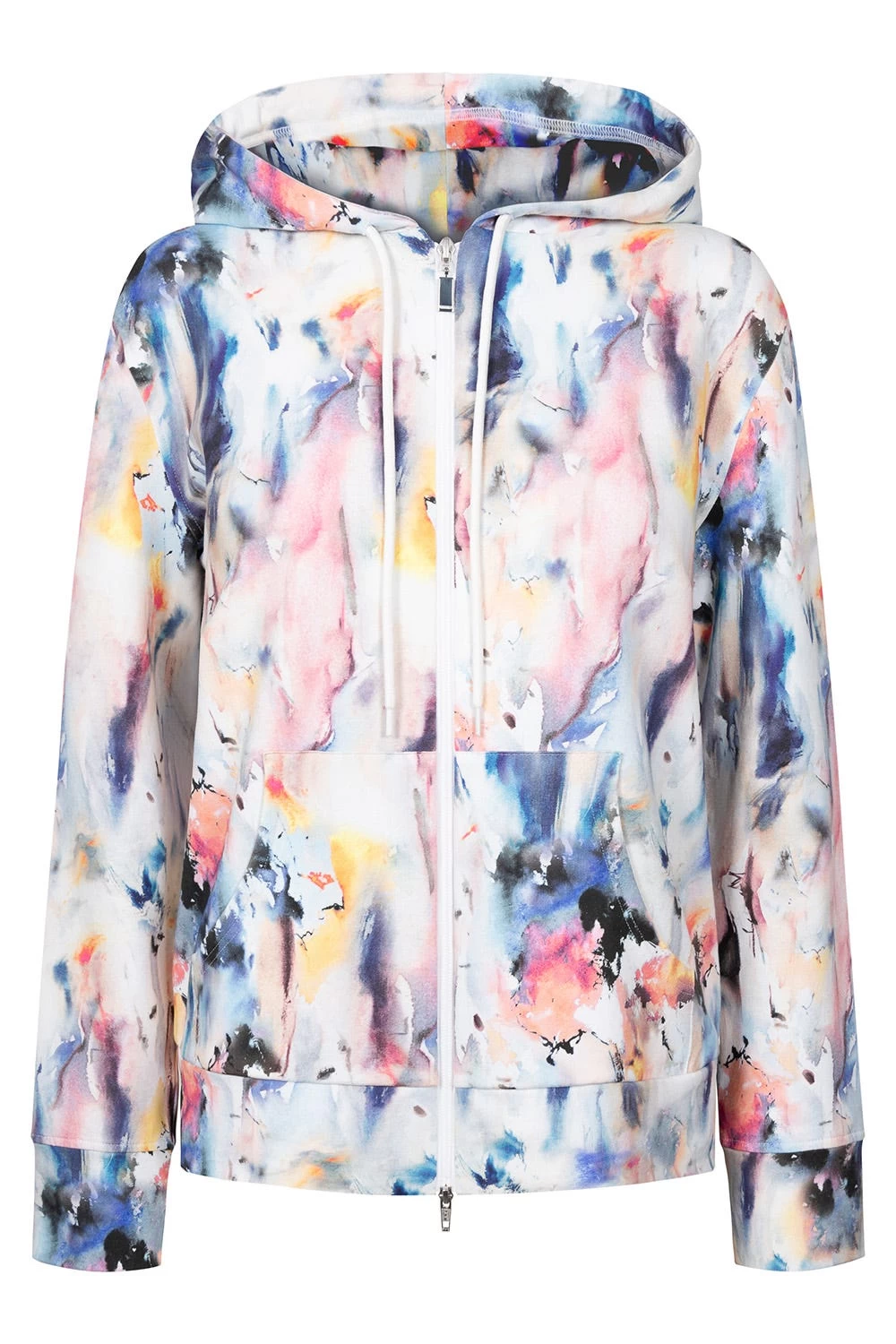 Sweatjacke Im Farbenfrohen Druck Hoodie Kapuze Mix & Match Baumwolle/Elasthan 2 Sweatjacke Im Farbenfrohen Druck Hoodie Kapuze Mix & Match Baumwolle/Elasthan - Image 2