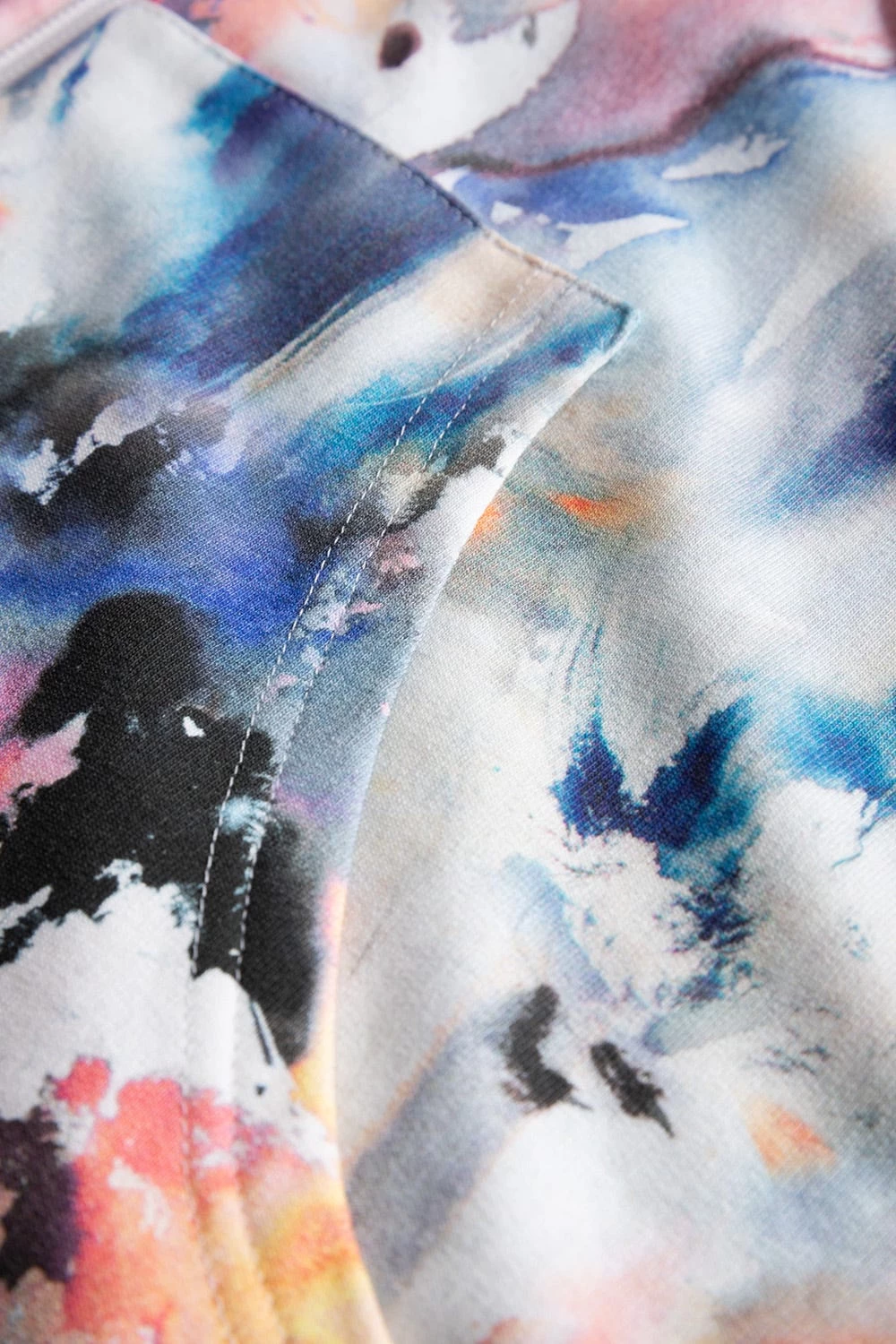 Sweatjacke Im Farbenfrohen Druck Hoodie Kapuze Mix & Match Baumwolle/Elasthan 6 Sweatjacke Im Farbenfrohen Druck Hoodie Kapuze Mix & Match Baumwolle/Elasthan - Image 6