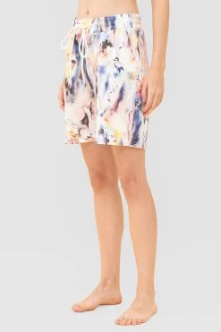 Bermuda Im Farbenfrohen Druck Sweat Mix & Match Baumwolle/Elasthan