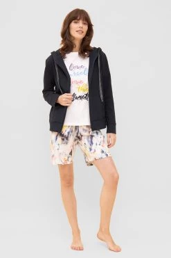 Bermuda Im Farbenfrohen Druck Sweat Mix & Match Baumwolle/Elasthan -Pyjamas Für Zuhause 1233007 16856 3