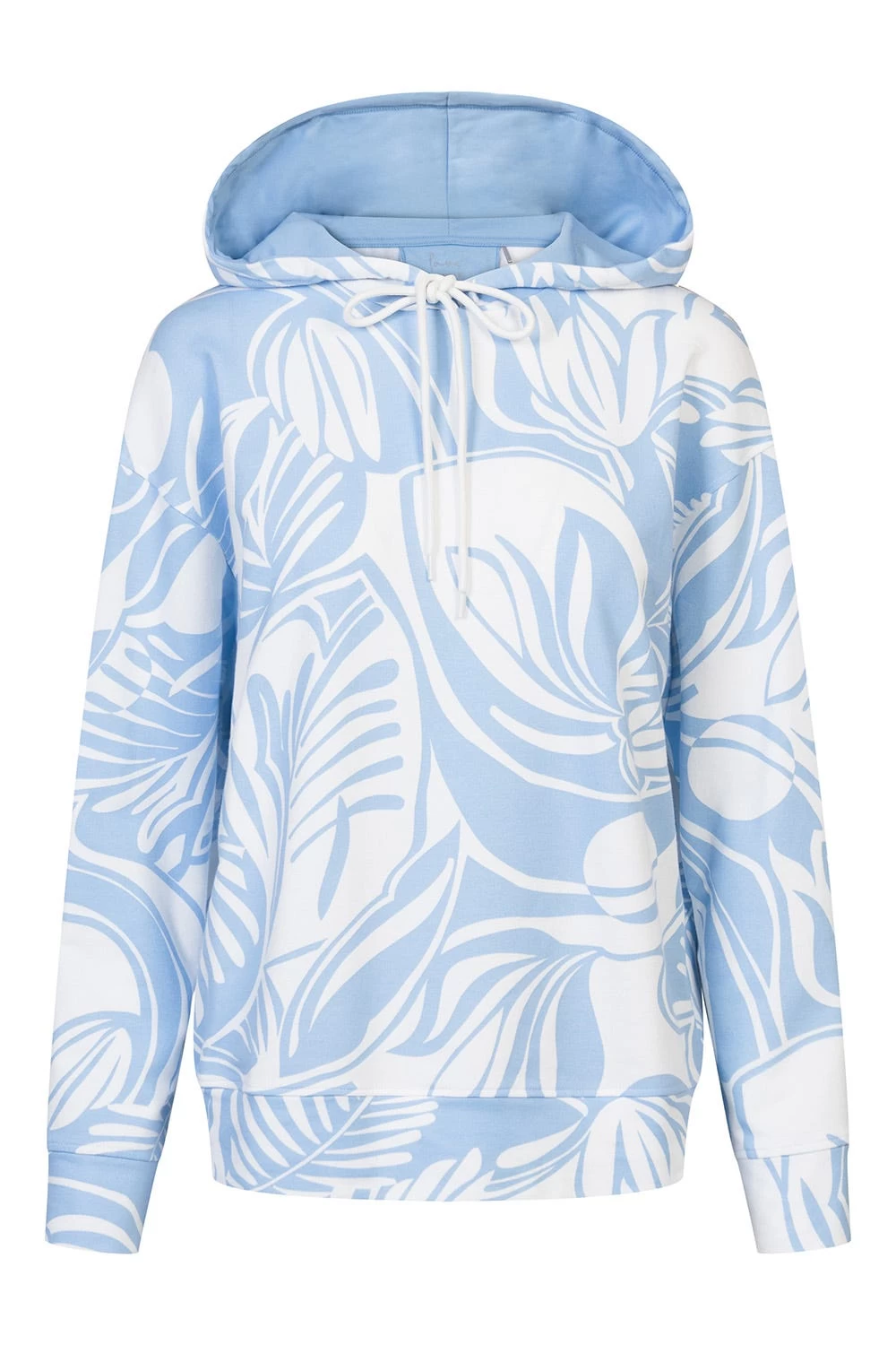 Hoodie Im Grafischen Druck Hellblau Kapuzenpullover Baumwolle/Elasthan 2 Hoodie Im Grafischen Druck Hellblau Kapuzenpullover Baumwolle/Elasthan - Image 2