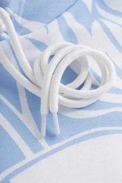 Hoodie Im Grafischen Druck Hellblau Kapuzenpullover Baumwolle/Elasthan 11 Hoodie Im Grafischen Druck Hellblau Kapuzenpullover Baumwolle/Elasthan -Pyjamas Für Zuhause 1233020 16854 4