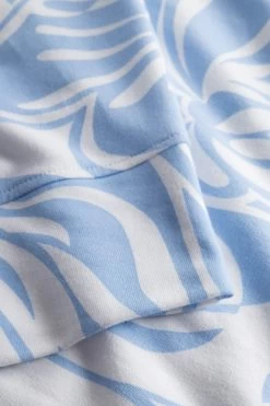 Hoodie Im Grafischen Druck Hellblau Kapuzenpullover Baumwolle/Elasthan 13 Hoodie Im Grafischen Druck Hellblau Kapuzenpullover Baumwolle/Elasthan -Pyjamas Für Zuhause 1233020 16854 6