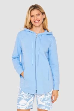 Jacke Mit Kapuze Und Reißverschluss Sweat Taschen Baumwolle/Elasthan