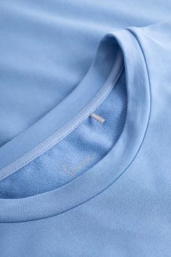 Basic Sweatshirt In Hellblau Pullover Rundhals Baumwolle/Elasthan -Pyjamas Für Zuhause 1233022 10556 4