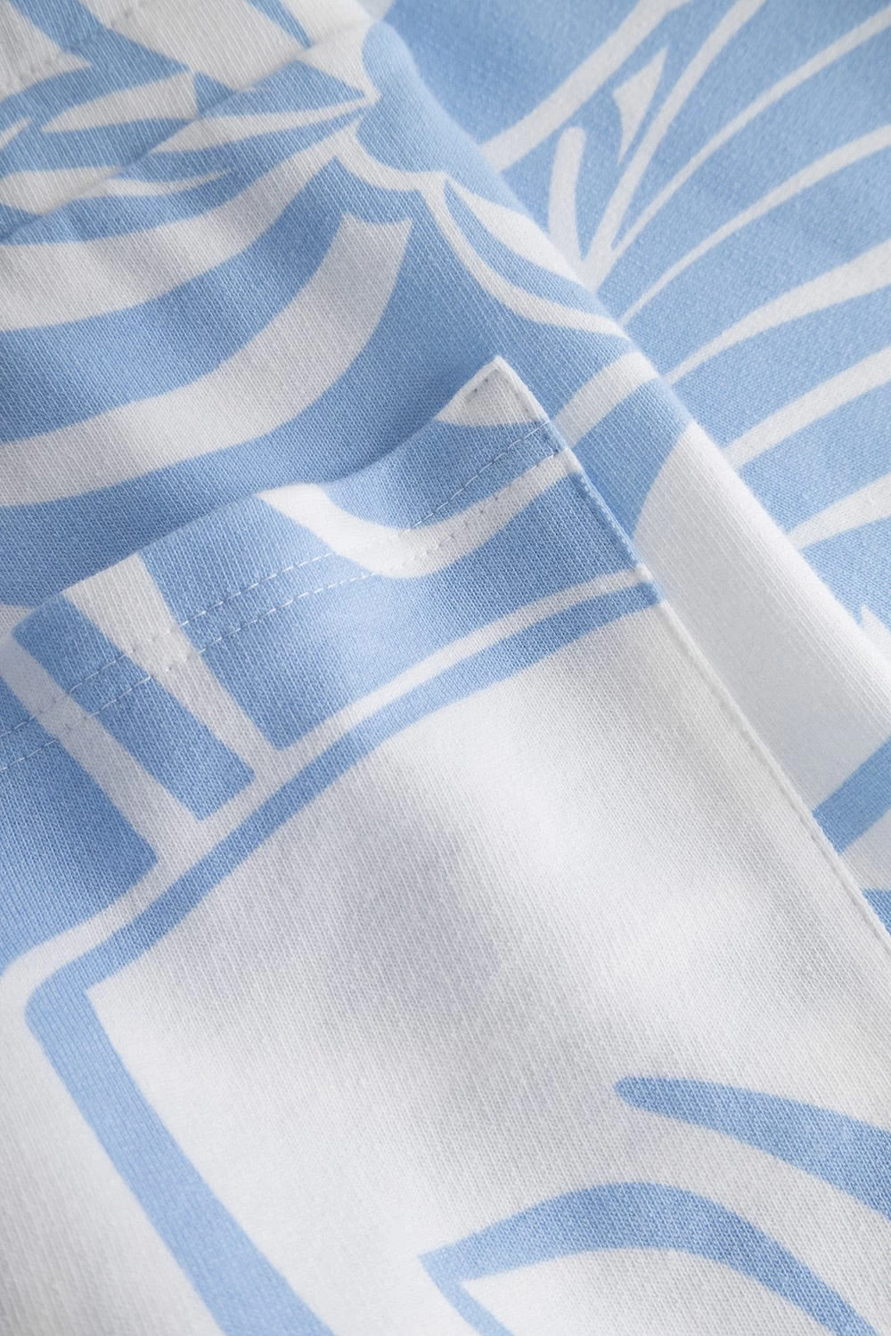 Sweathose Im Grafischen Druck Hellblau Kordel Baumwolle/Elasthan 7 Sweathose Im Grafischen Druck Hellblau Kordel Baumwolle/Elasthan - Image 7