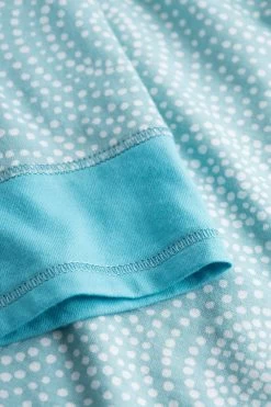 T-Shirt Im Grafischen Punkte-Druck Rundhals Baumwolle/Modal -Pyjamas Für Zuhause 1233035 16860 5