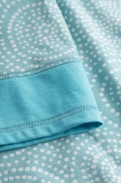 Nachthemd Im Grafischen Punkte-Druck Rundhals Baumwolle/Modal -Pyjamas Für Zuhause 1233039 16860 10