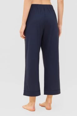 Hose Im Marlene-Schnitt Dunkelblau Mix & Match Baumwolle/Modal -Pyjamas Für Zuhause 1233054 10063 2