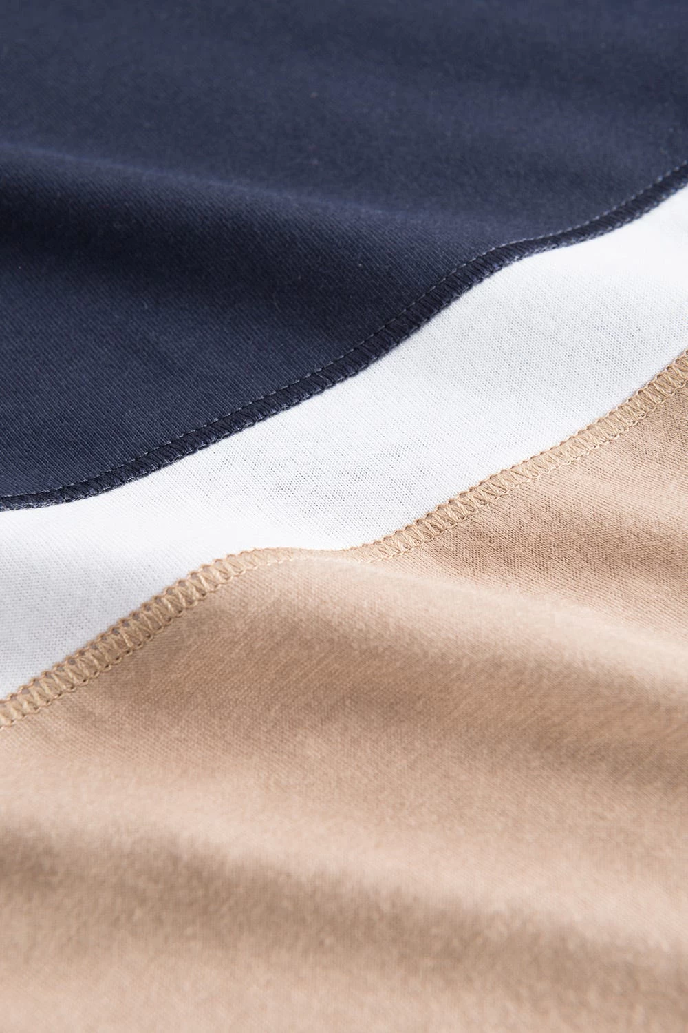 Nachtkleid In Colorblocking-Optik Dunkelblau Beige Baumwolle/Modal 6 Nachtkleid In Colorblocking-Optik Dunkelblau Beige Baumwolle/Modal - Image 6