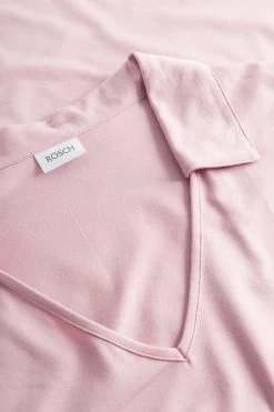 Pyjama Mit Rosa Blumendruck V-Ausschnitt Kragen 100% Baumwolle -Pyjamas Für Zuhause 1233060 11717 3